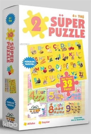 2 Süper Puzzle / Alfabe - Sayılar 4+ Yaş | benlikitap.com