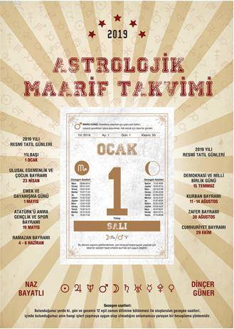 2019 Astrolojik Maarif Takvimi | benlikitap.com