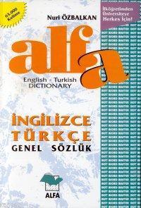 Alfa İngilizce Türkçe Genel Sözlük English-Turkish Dictionary | benlik