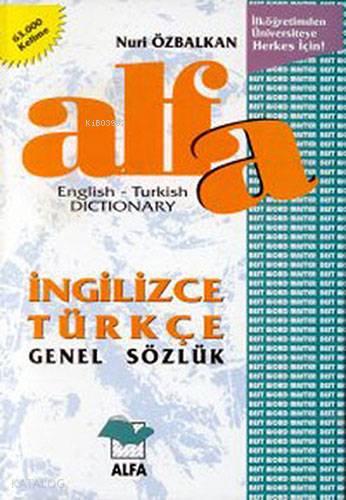 Alfa İngilizce Türkçe Genel Sözlük English-Turkish Dictionary | benlik