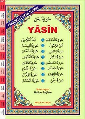 Arapça Fihristli Yasin-i Şerif (Kod:026) - Rahle Boy | benlikitap.com