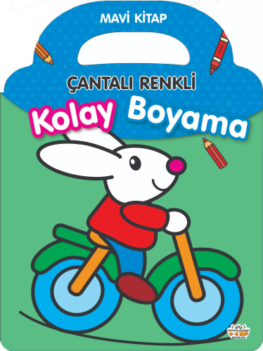 Çantalı Renkli Kolay Boyama - Mavi kitap | benlikitap.com