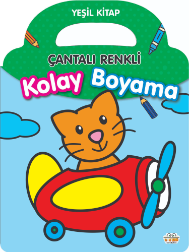 Çantalı Renkli Kolay Boyama- Yeşil Kitap | benlikitap.com