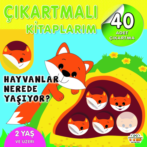 Çıkartmalı Kitaplarım-Hayvanlar Nerede Yaşıyor? | benlikitap.com