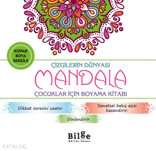 Çizgilerin Dünyası - Mandala;Çocuklar İçin Boyama Kitabı | benlikitap.