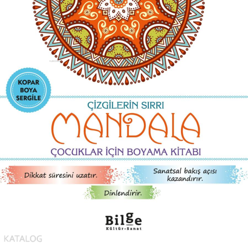 Çizgilerin Sırrı - Mandala;Çocuklar İçin Boyama Kitabı | benlikitap.co