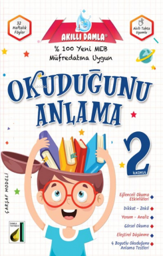 Damla Eğitim Akıllı Damla Okuduğunu Anlama - 2 | benlikitap.com