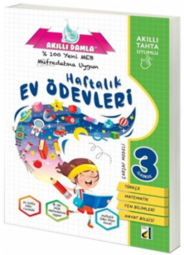 Damla Eğitim Akıllı Damla Tüm Dersler Defterim - 3 | benlikitap.com