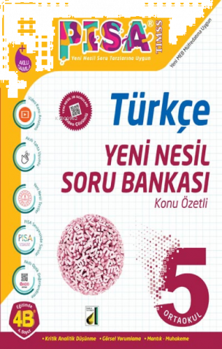 Damla Eğitim Pisa Yeni Nesil Türkçe Soru Bankası - 5 | benlikitap.com