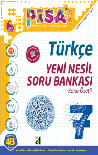 Damla Eğitim Pisa Yeni Nesil Türkçe Soru Bankası - 7 | benlikitap.com