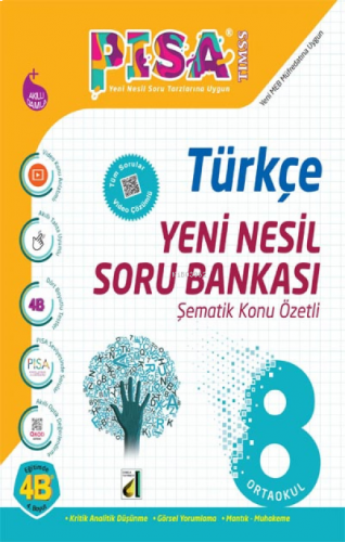 Damla Pisa Yeni Nesil Türkçe Soru Bankası-8. Sınıf | benlikitap.com