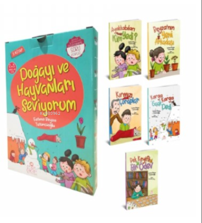 Doğayı Ve Hayvanları Seviyorum (5 Kitap+Sk) /Bıcırık | benlikitap.com