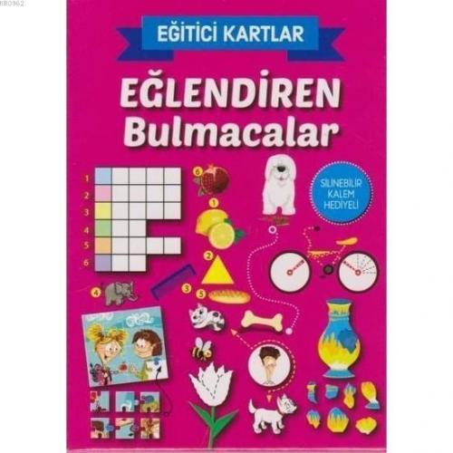 Eğlendiren Bulmacalar - Eğitici Kartlar Silinebilir Kalem Hediyeli | b