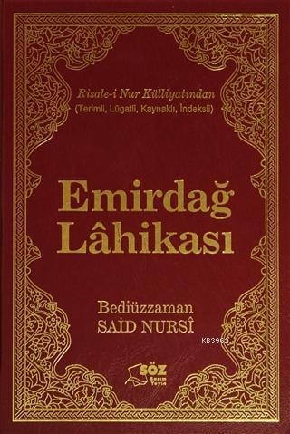 Emirdağ Lahikası Büyük Boy | benlikitap.com