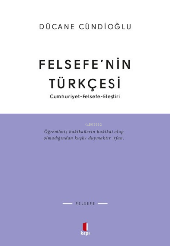 Felsefenin Türkçesi | benlikitap.com