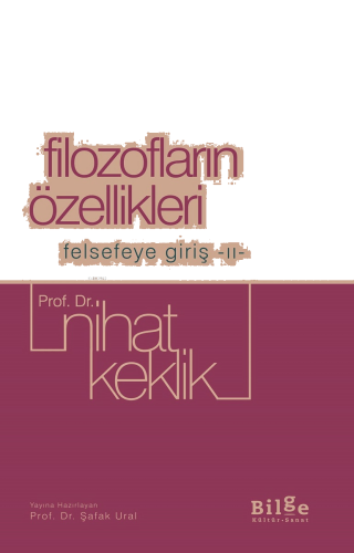 Filozofların Özellikleri Felsefeye Giriş II | benlikitap.com