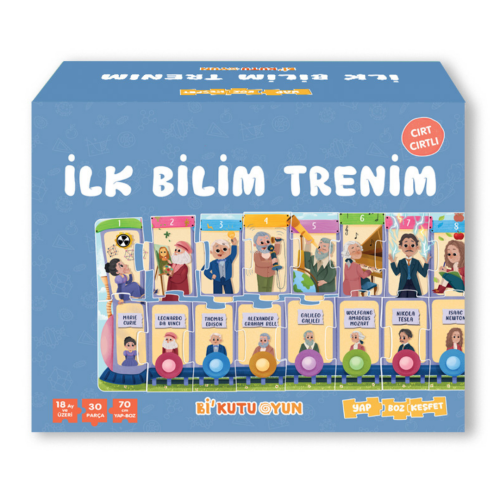 İlk Bilim Trenim - Cırt Cırtlı Yapboz ve Kitap Seti | benlikitap.com