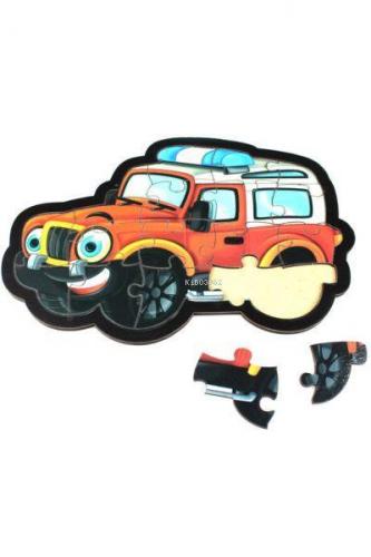 Jeep Puzzle - Ahşap | benlikitap.com