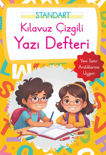 Kılavuz Çizgili Yazı Defteri Büyük Boy - Turuncu | benlikitap.com