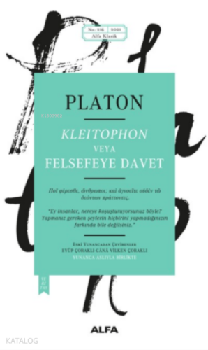 Kleitophon veya Felsefeye Davet | benlikitap.com