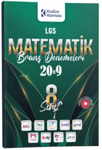 Krallar Karması 8. Sınıf LGS Matematik 20 x 9 Branş Denemeleri | benli