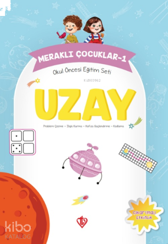 Meraklı Çocuklar 1 ;Okul Öncesi Eğitim Seti Uzay | benlikitap.com