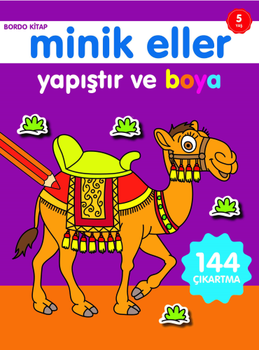 Minik Eller Yapıştır ve Boya;Bordo Kitap | benlikitap.com