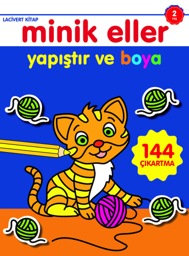 Minik Eller Yapıştır ve Boya;Lacivert Kitap | benlikitap.com