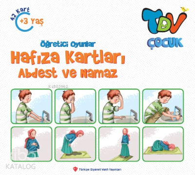 Öğretici Oyunlar Hafıza Kartları - Abdest Ve Namaz 42 Kart | benlikita