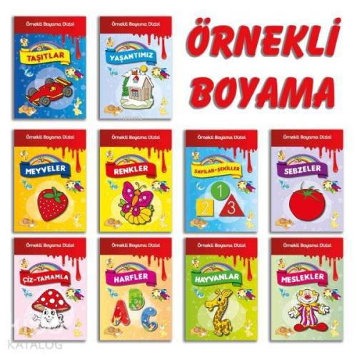 Örnekli Boyama Dizisi 10 Kitap Set | benlikitap.com