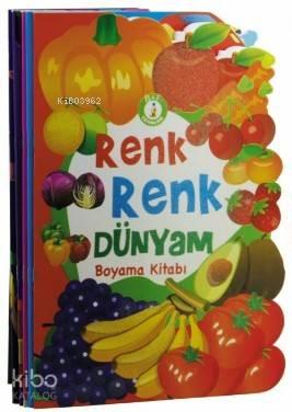 Renk Renk Dünyam Boyama Kitabı - Şekilli Kesim (5 Kitap) | benlikitap.