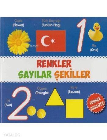 Renkler - Sayılar - Şekiller (Türkçe - İngilizce) | benlikitap.com