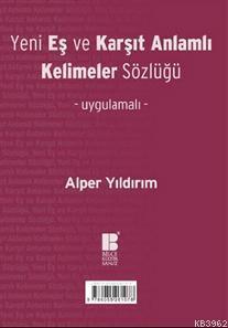 Yeni Eş ve Karşıt Anlamlı Kelimeler Sözlüğü | benlikitap.com