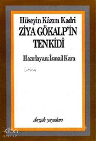 Ziya Gökalp'in Tenkidi | benlikitap.com